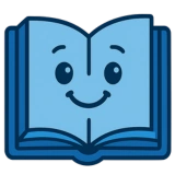 um livro sorridente